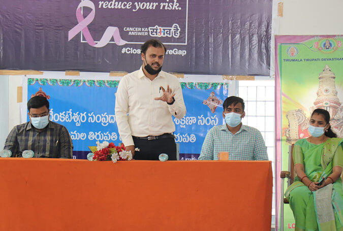 Sensitisation campaign against tobacco use